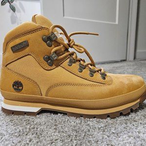 TIMBERLAND MENS EURO ANKLE/MID HIKING / WORK BOOT - NEW - SIZE 11 WHEAT NUBUCK
